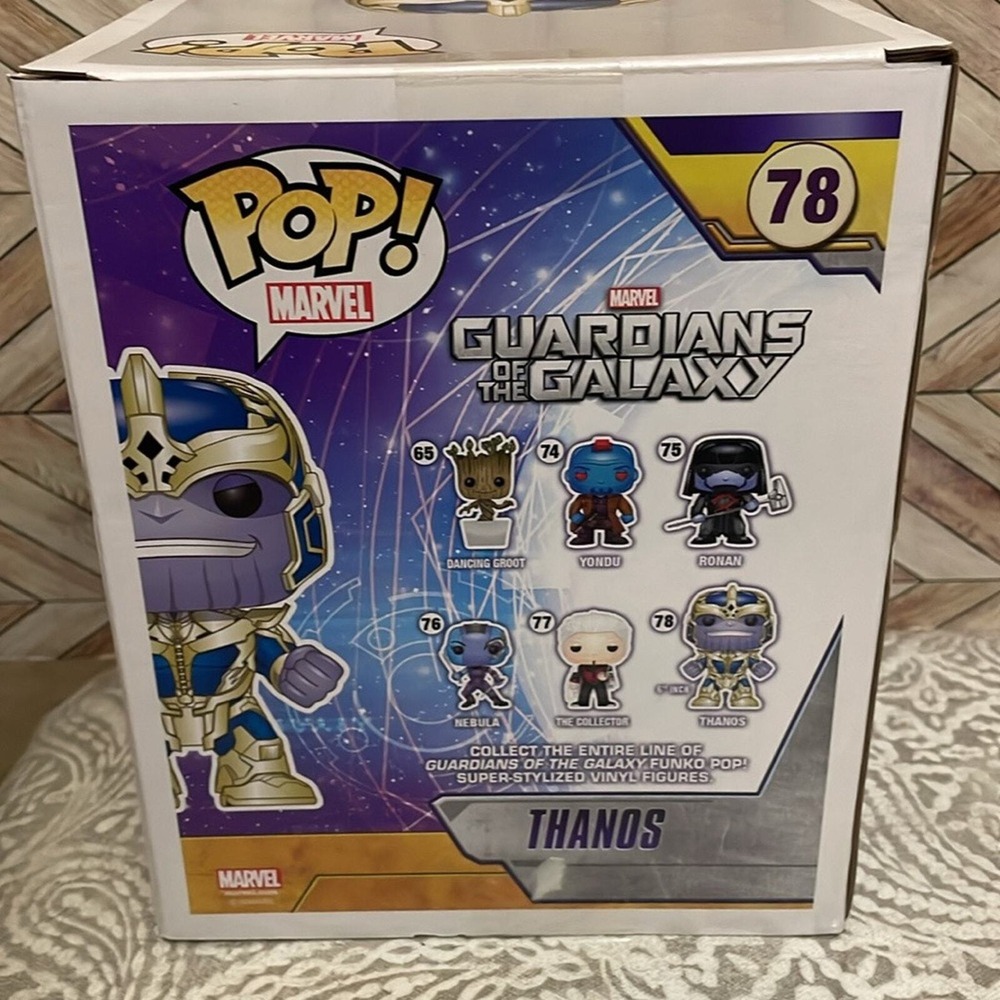 Funko Pop! 78 Thanos Entertainment Earth Exclusive GITD guardians of the galaxy - Picture 4 of 6